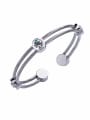 thumb Stainless Steel Crystal Bangle 0