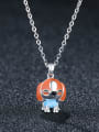 thumb 925 Sterling Silver With Platinum Plated Cute Animal Dog Necklaces 0