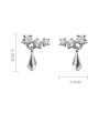 thumb 925 Sterling Silver With Cubic Zirconia Classic Water Drop Drop Earrings 2