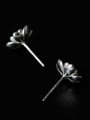 thumb Simple Little Flower 925 Silver Stud Earrings 3