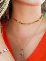thumb Copper With Cubic Zirconia Classic Round Necklaces 1
