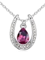 thumb Fashion Water Drop austrian Crystals Pendant Alloy Necklace 2