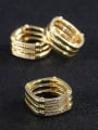 thumb Copper With Gold Plated Simplistic Geometric Band Rings 2