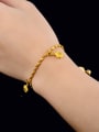 thumb Women Exquisite Gold Plated Flower Shaped Copper Bracelet 2