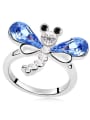 thumb Fashion Dragonfly austrian Crystals Alloy Ring 2