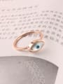 thumb Eye-shape Fashion Titanium Ring 1