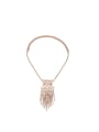 thumb Retro Holow Luxury Alloy Tassel Necklace 0