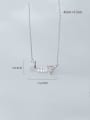 thumb 925 Sterling Silver With Platinum Plated Simplistic Fish Necklaces 1