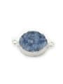 thumb Simple Natural Blue Crystal Round Pendant 0