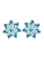 thumb Fashion austrian Crystals Flowery Stud Earrings 0