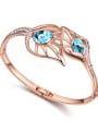 thumb Fashion Rose Gold Plated austrian Crystals Hollow Alloy Bangle 2