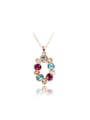 thumb Ethnic Style Colorful Austria Crystal Necklace 0