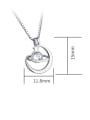 thumb 925 Sterling Silver With  Cubic Zirconia Personality Cosmic planet Necklaces 2