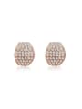 thumb Luxury Geometric Shaped Austria Crystal Clip On Earrings 0