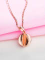 thumb Creative Rose Gold Plated Ball Shaped Necklace 3