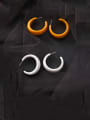 thumb Alloy With Platinum Plated Simplistic Round Hoop Earrings 0