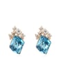 thumb Fashion Geometrcial austrian Crystals Alloy Stud Earrings 0