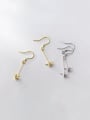 thumb 925 Sterling Silver With 18k Gold Plated Cute crane Hook Earrings 0