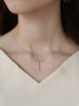 thumb Sterling Silver character T Necklace 1