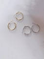 thumb 925 Sterling Silver With Smooth Simplistic Round Hoop Earrings 0