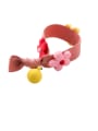 thumb Rubber Band Cut Multicolor Soft Pottery Flower Hair Ropes 1