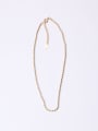 thumb Titanium With Gold Plated Simplistic Beads Charm Necklaces 4