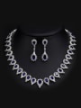 thumb Wedding Party Water Drop Two Pieces Jewelry Set 1