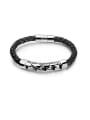thumb Stainless Steel With Platinum Plated Simplistic Round Bracelets 0