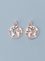 thumb 925 Sterling Silver With Hollow Simplistic Round Charms 1