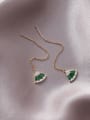 thumb Alloy With Gold Plated Simplistic Geometric Threader Earrings 1