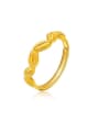 thumb Gold Plated Geometric Shaped Ring 0