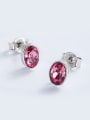 thumb S925 Silver Oval-shaped stud Earring 2