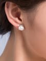 thumb 2018 Freshwater Pearl Square stud Earring 1