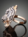 thumb Personalized Cubic Rhinestones-studded Lion-head Alloy Ring 1