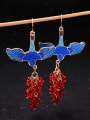 thumb Fashion Beads Birds Luxury Women Alloy Drop hook earring 1