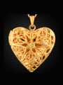 thumb Hollow Heart-shaped Box Necklace 0