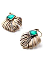 thumb Lovely Leaves Shaped Alloy Drop hook earring 1