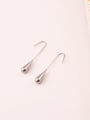 thumb Titanium With Gold Plated Simplistic Water Drop Hook Earrings 3