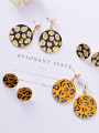 thumb Alloy With Gold Plated Personality Classic Leopard Print Drop Earrings 1
