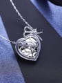 thumb new 2018 2018 2018 2018 2018 2018 S925 Silver Heart-shaped Necklace 3