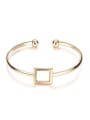 thumb Exquisite Square Shaped Open Design Bangle 1