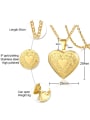 thumb Stainless Steel With Gold Plated Simplistic Pattern Heart Necklaces 1