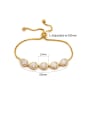 thumb Copper With Gold Plated Simplistic Water Drop adjustable Bracelets 1