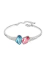 thumb Simple Irregular austrian Crystals Alloy Bracelet 0