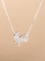thumb Personalized Tiny Rooster Silver Necklace 0