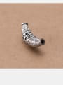 thumb 925 Sterling Silver With Antique Silver Plated Hollow cloud Bent Pipe 2