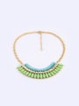 thumb Artificial Stones Alloy Sweater Necklace 0