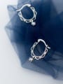 thumb 925 Sterling Silver With Silver Plated Fashion Lace Clip On Earrings 2