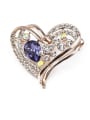 thumb Heart-shaped Crystals Brooch 1