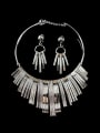 thumb Exaggerated Tassels Two Pieces Jewelry Set 1